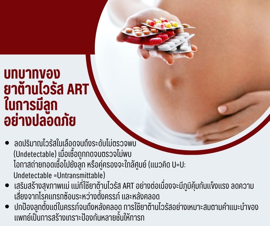 บทบาทของยาต้านไวรัส ART ในการมีลูกอย่างปลอดภัย