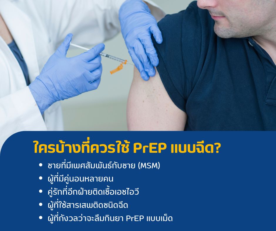 ใครบ้างที่ควรใช้ PrEP แบบฉีด