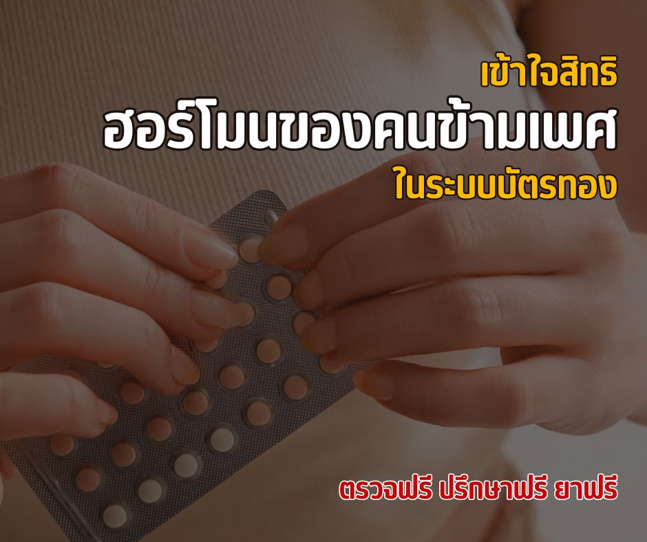 เข้าใจสิทธิฮอร์โมนของคนข้ามเพศในระบบบัตรทอง ตรวจฟรี ปรึกษาฟรี ยาฟรี